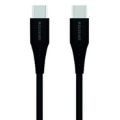 SWISSTEN USB-kabel cable USB – C USB-C 1m 3A black