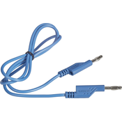 Voltcraft VOLTCRAFT merilni kabel [lamelni vtič 4 mm - lamelni vtič 4 mm] 1.00 m modra 1 kos, (20422926)