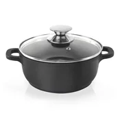 shumee Granitni lonec s pokrovom za kuhanje, dušenje, peko 16 cm 1,4 l Grande