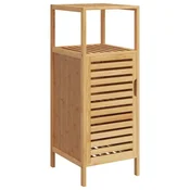 Vidaxl Kopalniška omarica s polico 36x33x87 cm bambus
