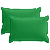 vidaXL Prevleka za blazino 2 kos HOUTEN Zelena 50 x 70 cm Poliester
