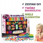 shumee Komplet za izdelavo zapestnic z biseri in strojem, 12 tuljav