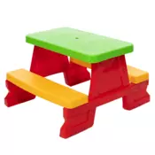 Dorex Djecji vrtni set stola i klupe crveni 5067