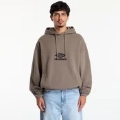 Mikina Umbro Og Logo Mask Hoodie Dark Greige S