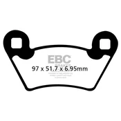 Klocki hamulcowe EBC FA354R (kpl. na 1 tarcze)
