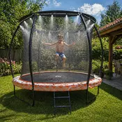 Vodena Trambolina sa Prskalicama 244cm Magic Moow zaštitna mreža i merdevine