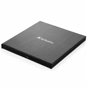 1 to 3 VERBATIM ZUNANJI SNEMALNIK SLIMLINE 4K BLU-RAY ZA PC Z VKLJUČENIM USB-C