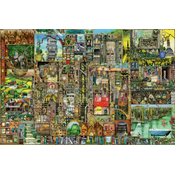 Ravensburger - Puzzle Thompson: Bizarno mesto - 5 000 kosov