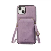 INF 3-v-1 vijolična PU usnjena denarnica etui, združljiva z iPhone 17 Pro, (5000080725)
