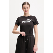 Puma ESS NO. 1 LOGO TEE, ženska majica, crna 682370