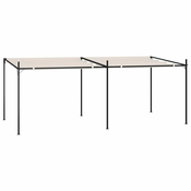 Vidaxl Paviljon z zložljivo streho 600x300x233 cm krem