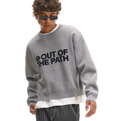 Cropp - Džemper s natpisom - light grey