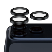 Zaščita objektiva Hoops Ceramic II za iPhone 17 Pro Max/17 Pro/16 Pro Max/16 Pro, črna, PanzerGlass