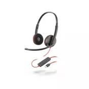 Plantronics POLY Blackwire 3220 Slušalice Obruč za glavu USB Tip-C Crno (209749-101)