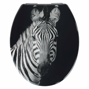 WC daska s automatskim zatvaranjem 37,5 x 45 cm Zebra - Allstar
