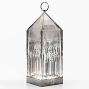 Namizna svetilka Kartell Lantern LED, dimno siva IP54 - Dizajn - Plastika