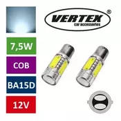Avto LED sijalka BA15D 7,5W COB 12V 6000K