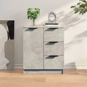 Vidaxl vidaXL Omarica betonsko siva 60x30x70 cm material na osnovi lesa