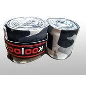 Povoji za roke PROFESIONALNI za Boxe - Kickboxing - Thai, raztegljivi bombaž, CAMO BARVA 3 m, 2 kosa