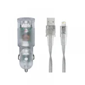 RIVACASE avtopolnilec VA4225 TD2 3,4A + podatkovno polnilni kabel Lightning Apple iPhone 13