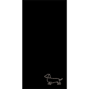 Cawoe BRISAČA ZA TUŠIRANJE WE LOVE DOGS črna 80/150 cm