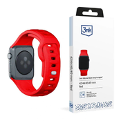 slomart Silikonski pašček 3mk Silicone Watch Strap za Apple Watch 42/44/45/49 mm - rdeč
