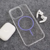 Maska Mag Case Clear Slim za iPhone 16 Pro Max ljubicasta