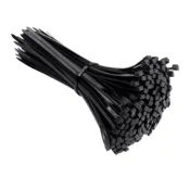 Camerazar Nylon trakčne črne zatezne trakove za kable 200x4.8mm 100 kosov
