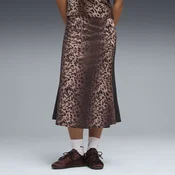 PUMA T7 Leo Luxe Track Midi Skirt Women, Clothing, Black, XL