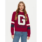 Guess Jeans Pulover W4BR11 Z3HN2 Rdeča Regular Fit