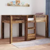 Krevet na kat za djecu Staro drvo 80 x 200 cm Konstruirano drvo