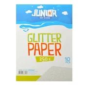 Junior jolly glitter paper papir sa šljokicama a4 250g 10k - odaberite nijansu srebrna ( 136138 )