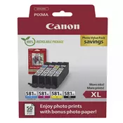 Canon CLI-581XL BK/C/M/Y Photo Value Pack