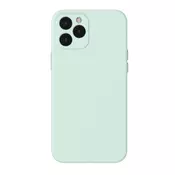Baseus Liquid Silica Gel Case Flexible gel case iPhone 12 Pro Max Mint green