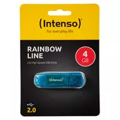 Intenso USB-kljuc 4 GB Intenso Rainbow Line plavi 3502450 USB 2.0