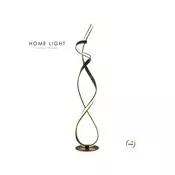 HOME LIGHT Solea 136 LED podna lampa crna