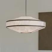 New Works viseča luč Kite, O 75 cm, bela/črna, 3-svetlobna. - Dnevna soba/jedilnica - Dizajn - bela, črna - Plastika