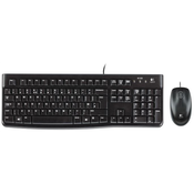 Tipkovnica Logitech MK120 z miško, žična