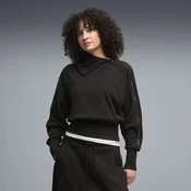 PUMA T7 Asymmetrical Zip Sweatshirt Women, Clothing, Black, L