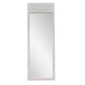 Hanah Home Samostojece ogledalo Lotus, 55x155x2 cm, Belo