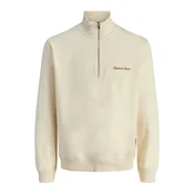 JACK & JONES Majica JORNORREBRO temno oranžna/volneno bela