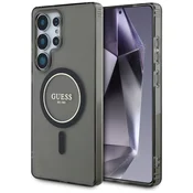 1 to 3 Ovitek Guess Case Za Samsung Galaxy S25 Ultra Magnetni Krog Z Bleščicami