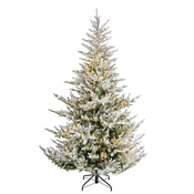 Umetna jelka Norway 210 cm z LED lučkami - višina 210 cm - PE/pvc iglice - 3001 - 6000 - Zasnežene jelke - DA