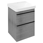 SITIA 2 predala Vanity Unit 46,4x70x44,2cm, srebrni hrast - Siva - 46,4x70x44,1 cm - Sapho - SITIA - 24 - MDF/laminat - 464 - 700 - 441 - 14