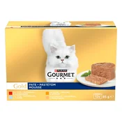 Gourmet Gold pašteta za mačke - govedina, tunina, jetra, puran 12 x 85 g