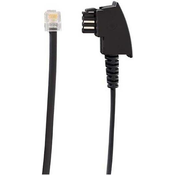 Rutenbeck Rutenbeck DSL priključni kabel [1x moški konektor TAE-F - 1x RJ11 vtič] 0.50 m črna, (20411096)