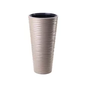 Pokrov za cvetlični lonec SAHARA SLIM plastika mat d30x56cm