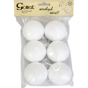 shumee Komplet 6 stiropornih kroglic za dekoracijo, 6 cm