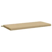 Vidaxl Blazina za klop SOEST 100% poliester Bež 110 x 50 x 5 cm