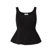 La Pajé Top Peplum črna